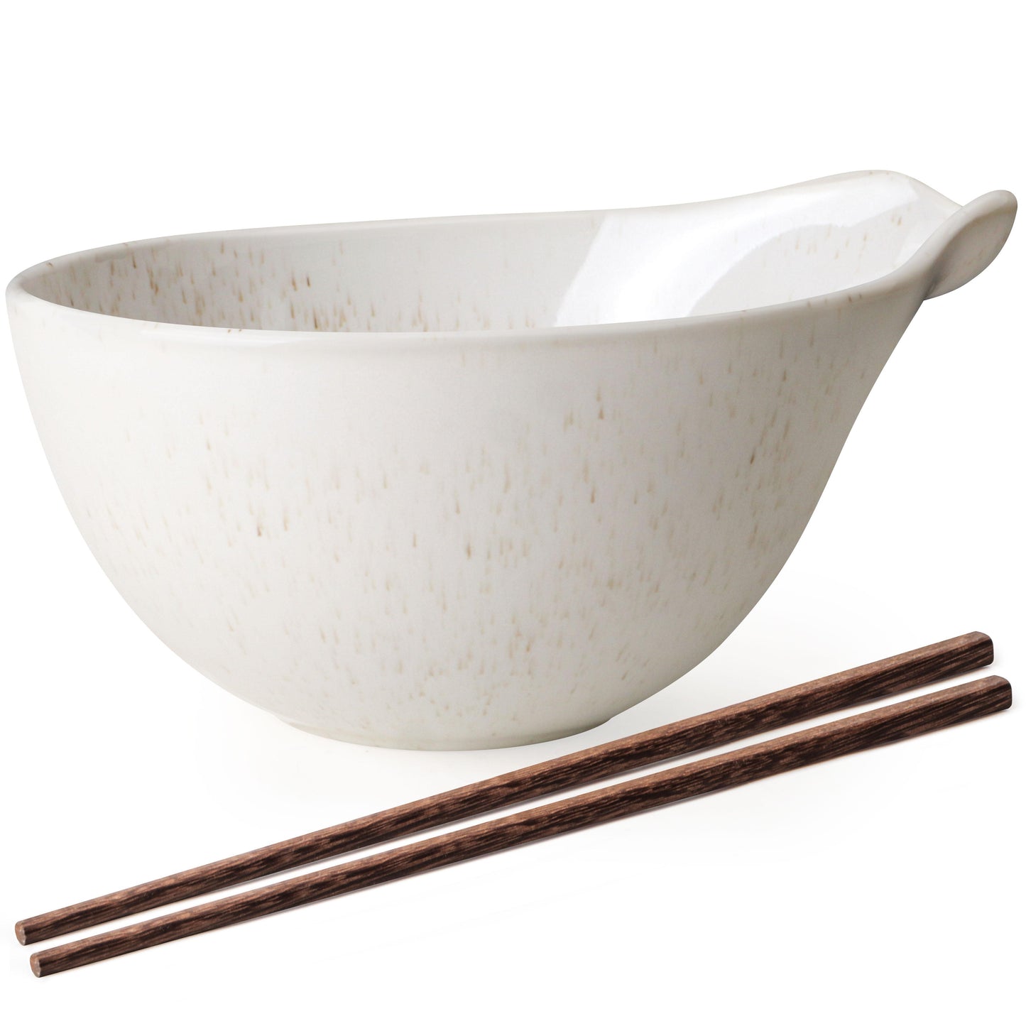 Ramen Bowl with Chopsticks, 42oz Ceramic Noodle Bowl