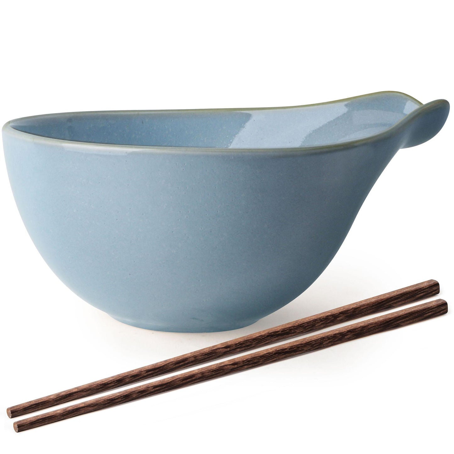 Ramen Bowl with Chopsticks, 42oz Ceramic Noodle Bowl